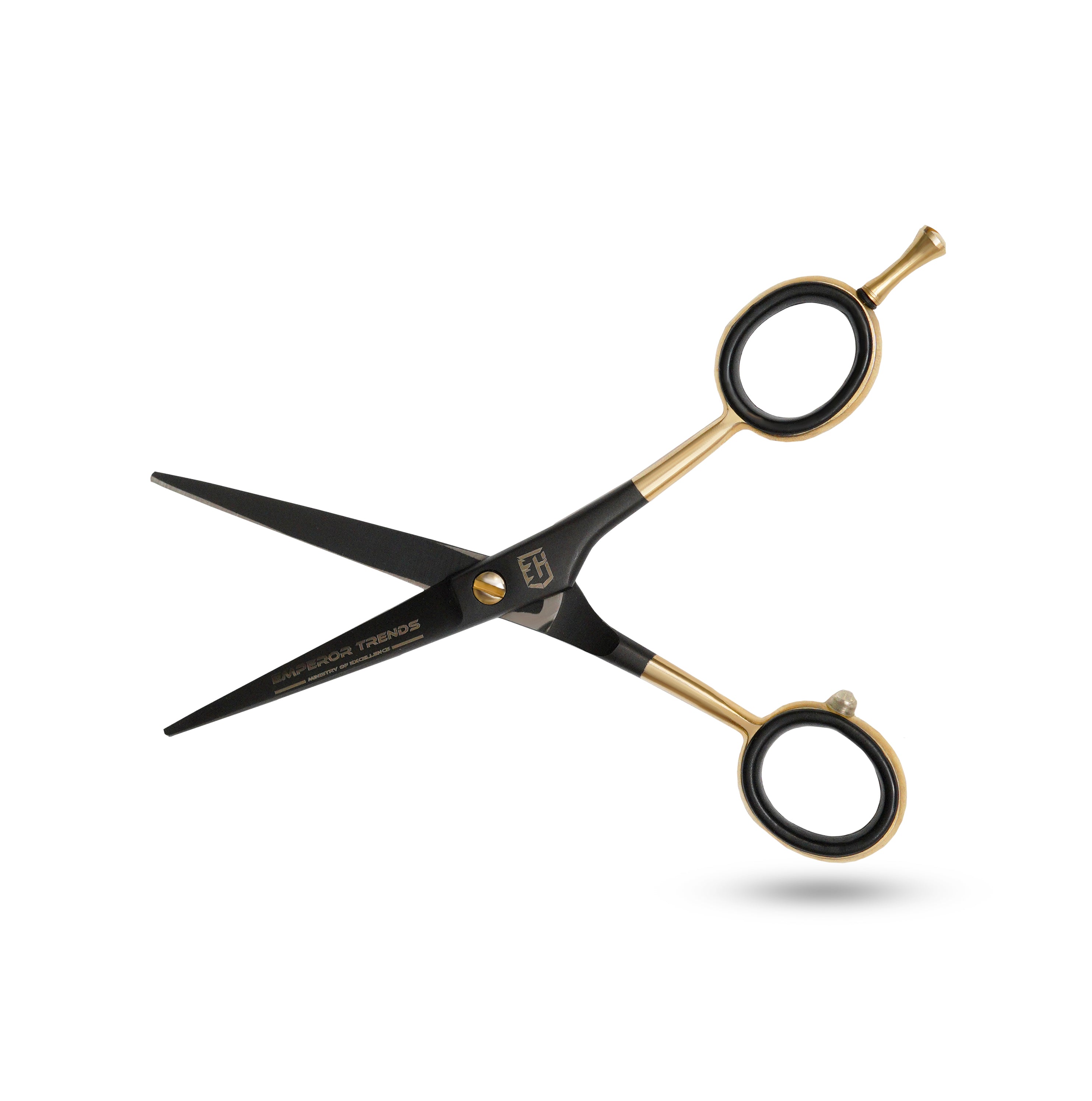 Black blade and golden handle Scissor 5.5 Inches