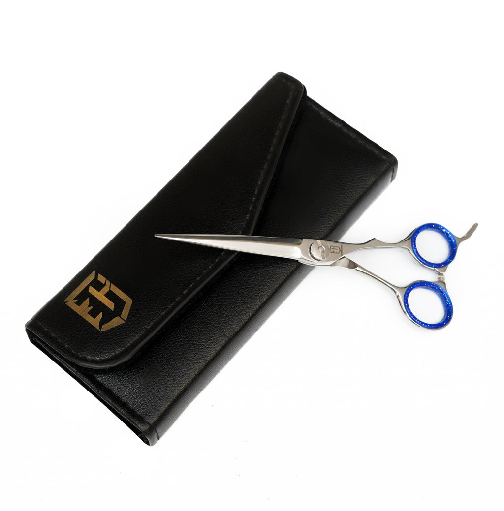 Curve Silver barber Scissors 6.5 Inches