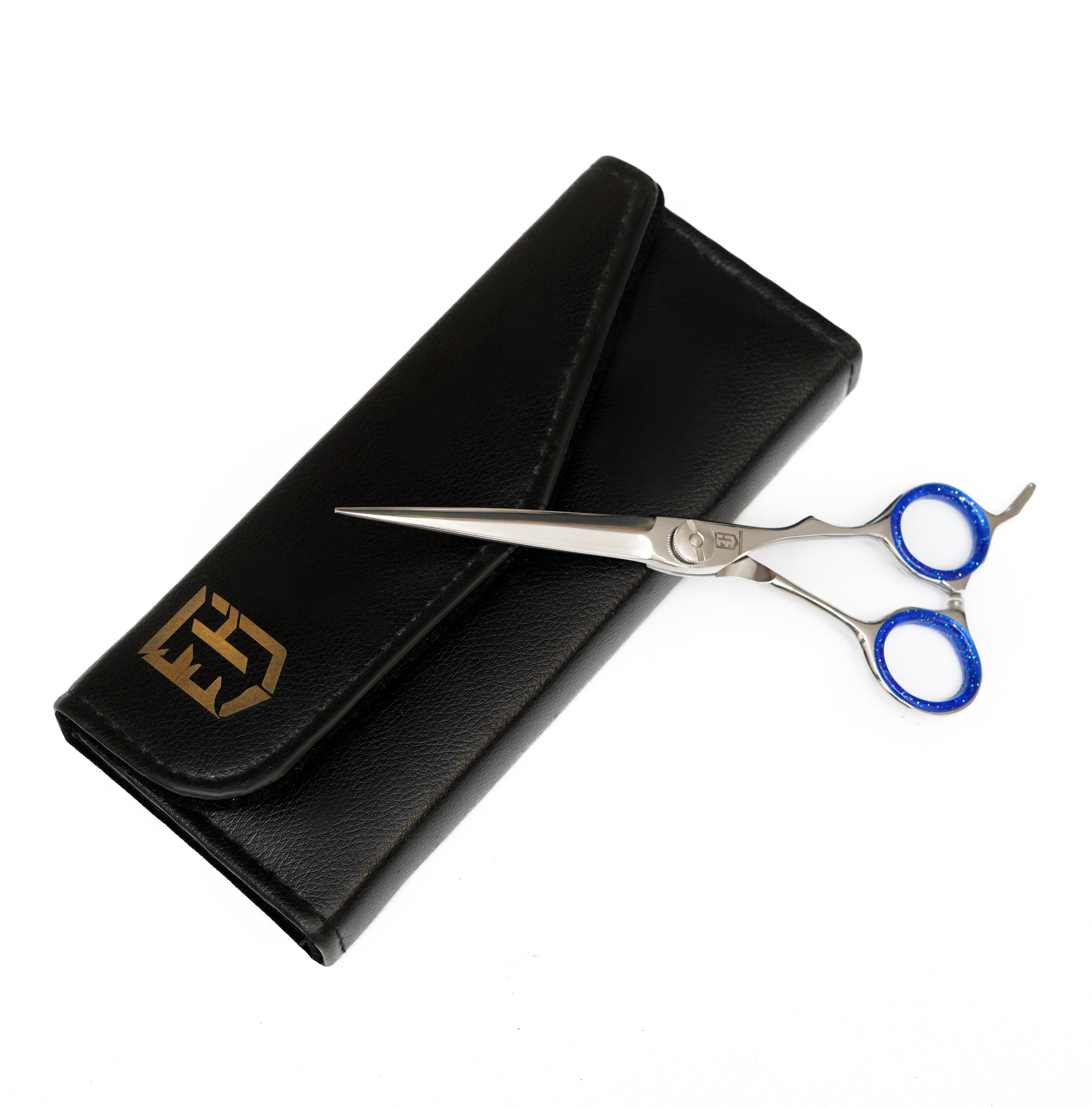 Curve Silver barber Scissors 6.5 Inches