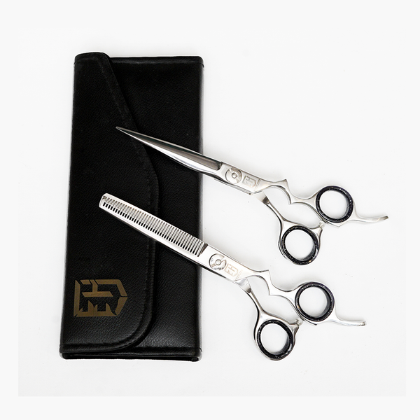 Silver Cut Barber and Thinning Shears
