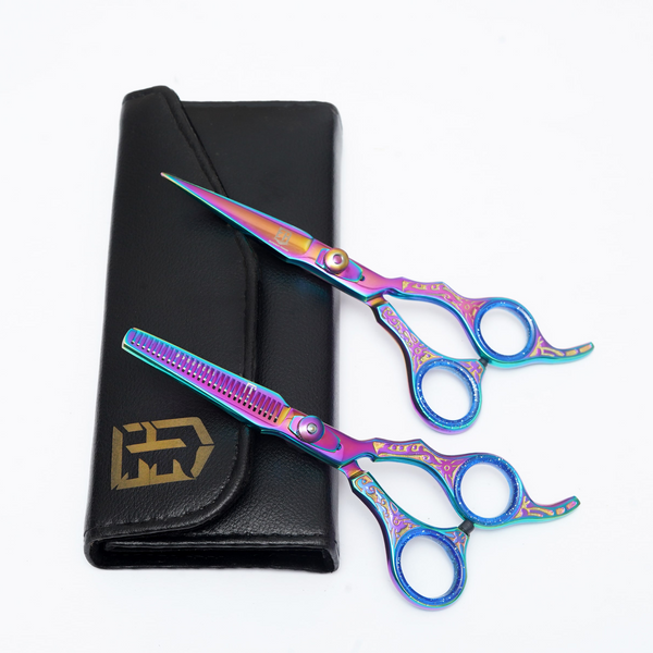 2 in 1 Colour Barber and Thinning Shear