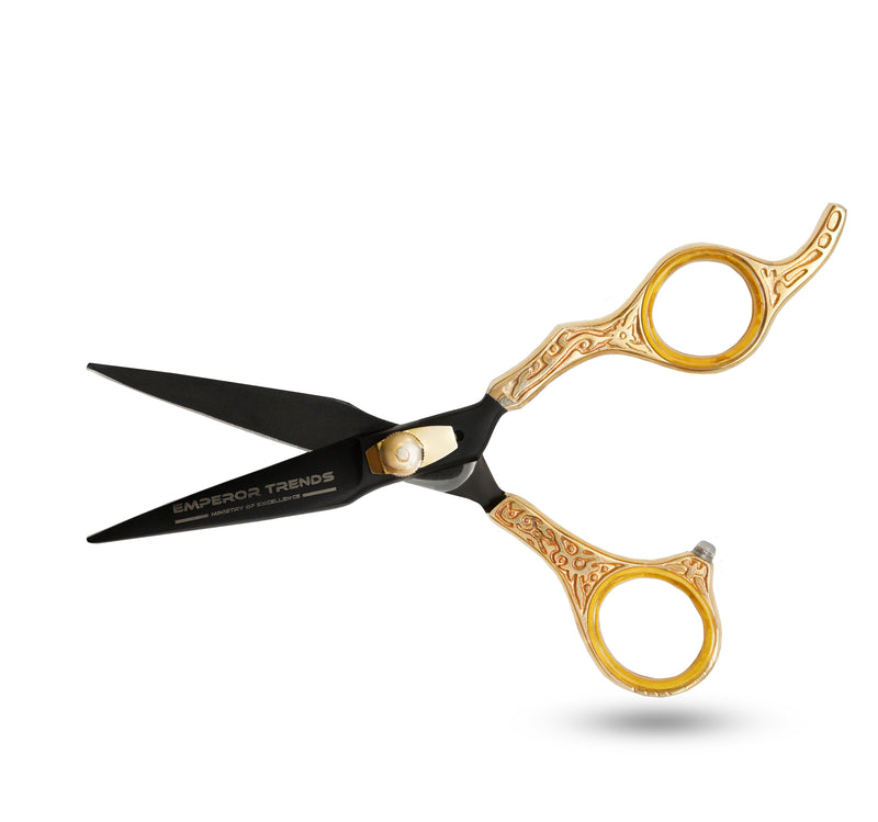 Black Golden Emperor's Edge Single Scissors