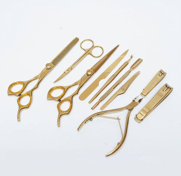 Golden Manicure and Styling Kit 10 in 1