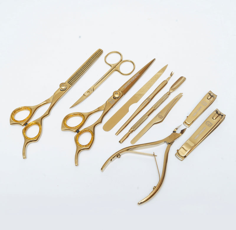 Golden Manicure and Styling Kit 10 in 1