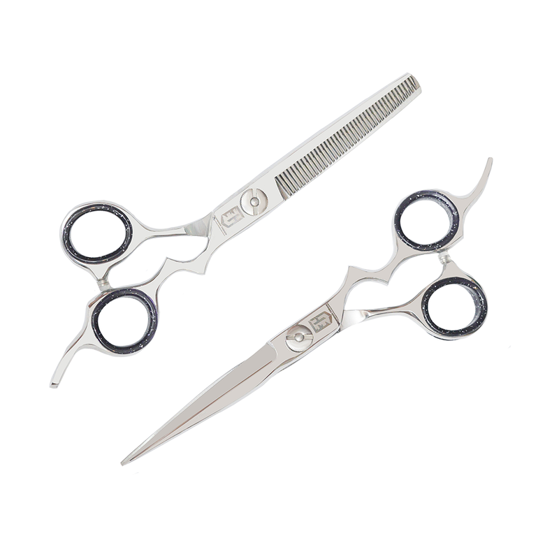 Silver Cut Barber and Thinning Shears