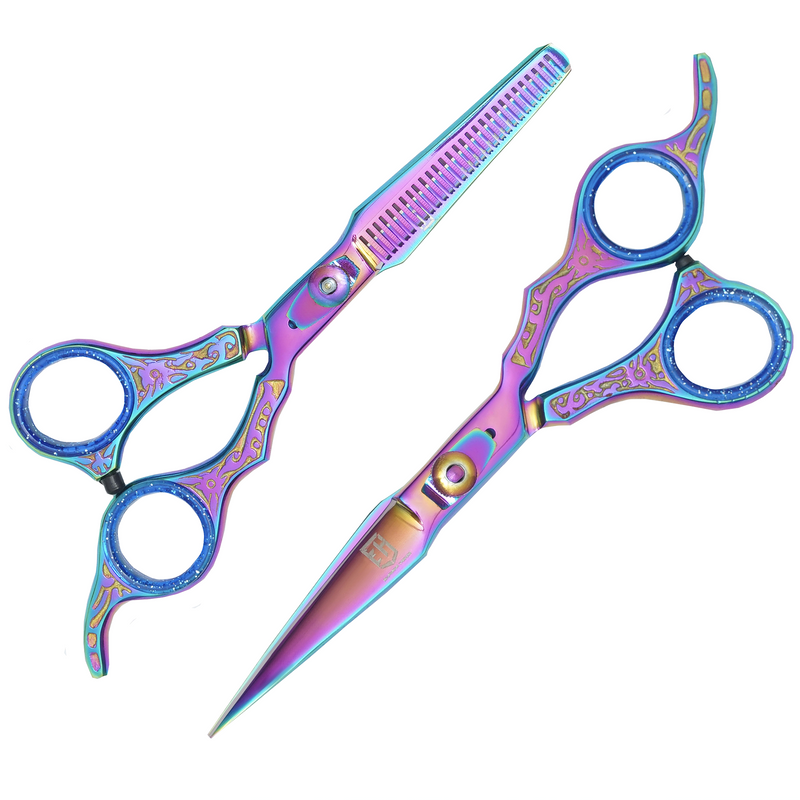 2 in 1 Colour Barber and Thinning Shear