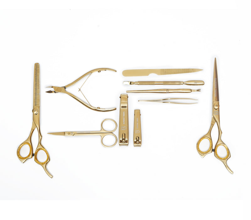 Golden Manicure and Styling Kit 10 in 1