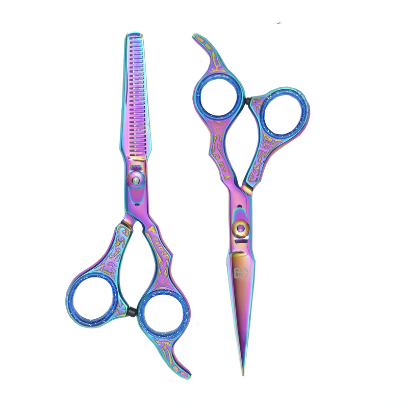 2 in 1 Colour Barber and Thinning Shear