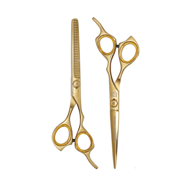 2 in 1 Golder Barber and Thinning Shears