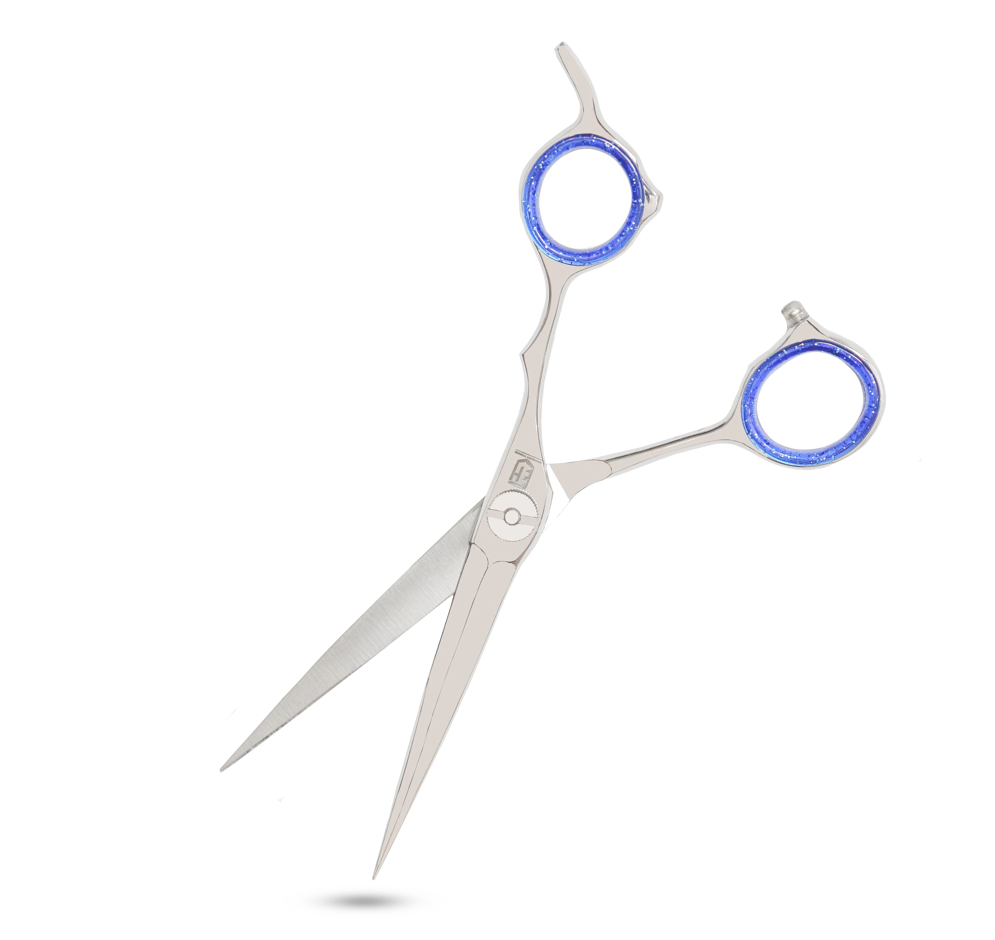 Curve Silver barber Scissors 6.5 Inches