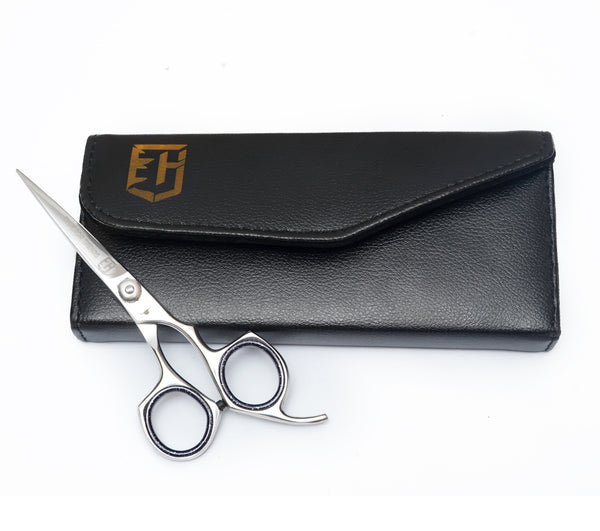 Silver with Glitter Ring Single Scissors