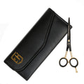 Black blade and golden handle Scissor 5.5 Inches