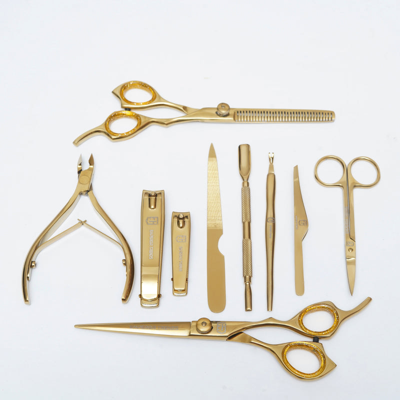 Golden Manicure and Styling Kit 10 in 1