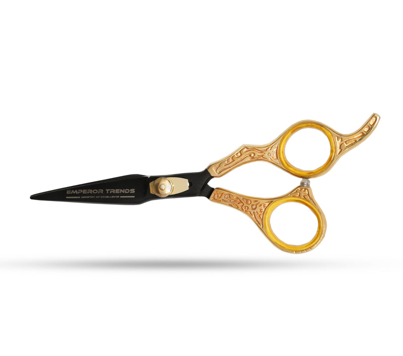 Black Golden Emperor's Edge Single Scissors