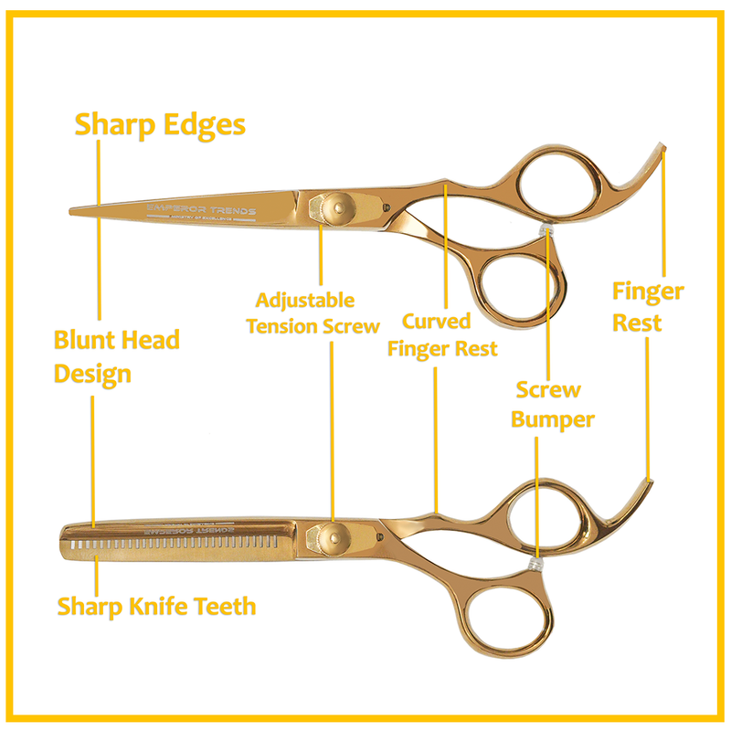 Golden Barber and Thinning Shears