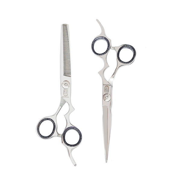 Silver Cut Barber and Thinning Shears