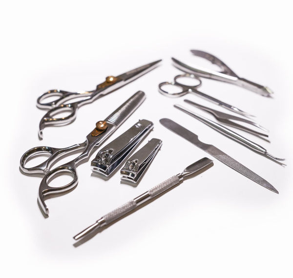 Silver Manicure and Styling Kit 10 in 1