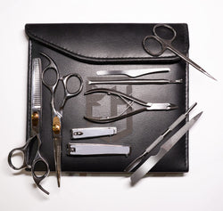 Silver Manicure and Styling Kit 10 in 1