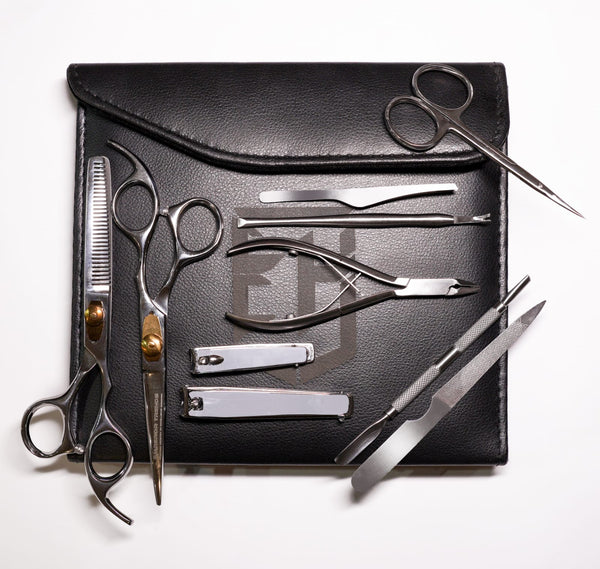 Silver Manicure and Styling Kit 10 in 1
