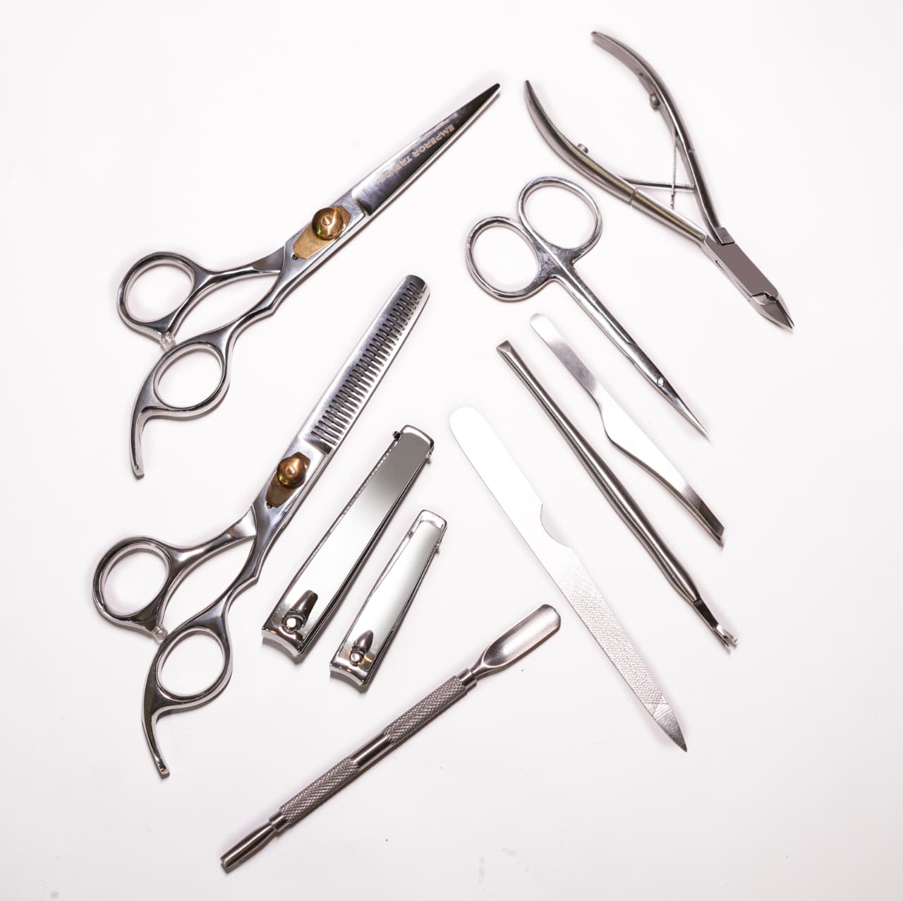 Silver Manicure and Styling Kit 10 in 1