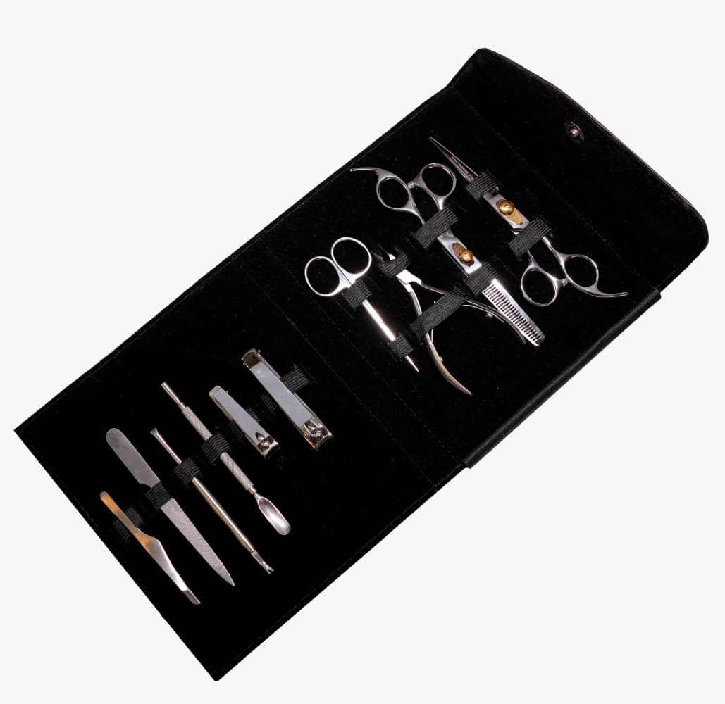 Silver Manicure and Styling Kit 10 in 1
