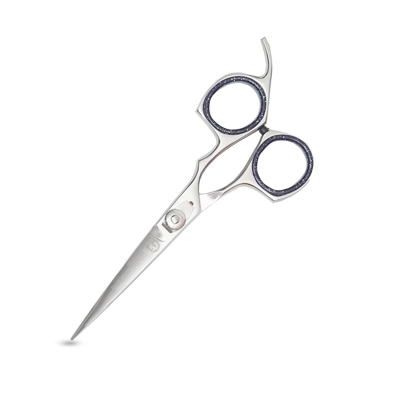 Silver with Glitter Ring Single Scissors
