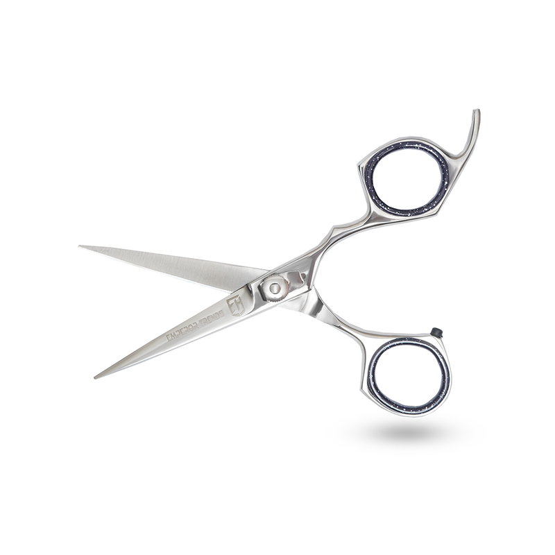 Silver with Glitter Ring Single Scissors