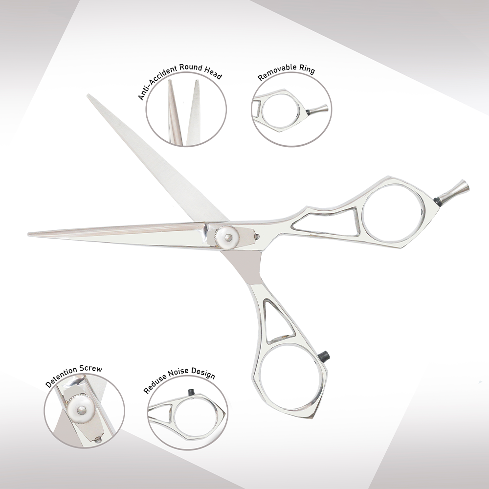 Silver Full Single Scissors 6 Inches